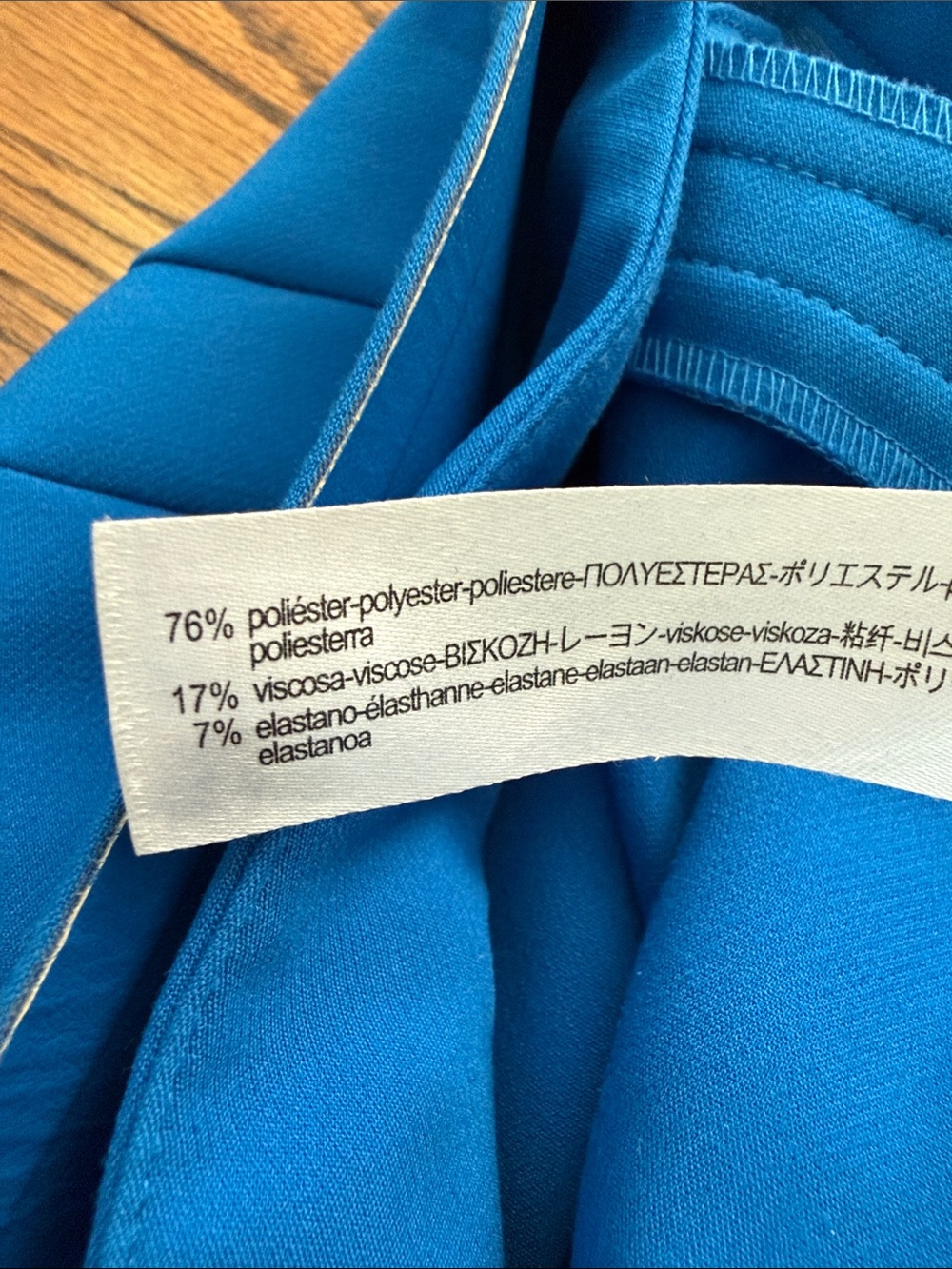 B45 Zara Bold Blue Tailored Women's Large Blazer and Trousers with Belt - Picture 8 of 10